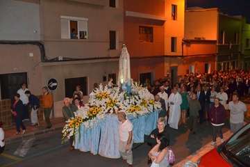 Misa y procesión religiosa en el El Calero de Telde (Foto Francisco Javier Santana)